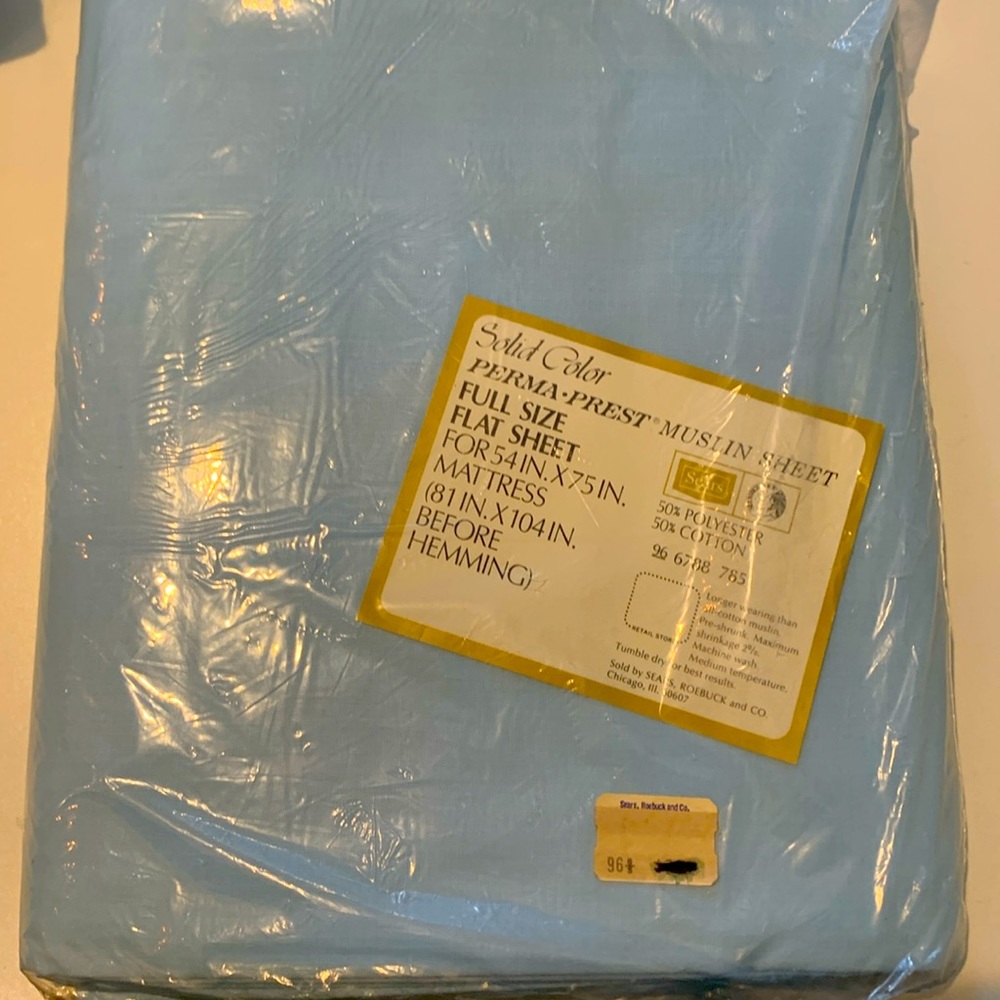 Vintage full size flat sheet